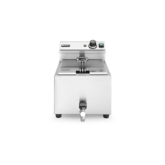 Horeca Parts - Frytownica manualna z kranem spustowym, 8 l, HENDI, Profi Line, 8L, szary, 230V/3500W, 305x515x(H)350mm