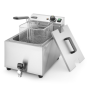 Horeca Parts - Frytownica manualna z kranem spustowym, 8 l, HENDI, Profi Line, 8L, szary, 230V/3500W, 305x515x(H)350mm
