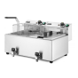 Horeca Parts - Frytownica manualna z kranem spustowym, 2 × 8 l, HENDI, Profi Line, 16L, 230V/7000W, 605x515x(H)350mm