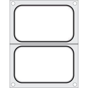 Horeca Parts - Matryca do zgrzewarki - CAS CDS-01, na dwie tacki 178x113 mm
