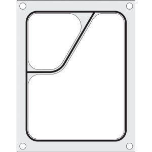 Horeca Parts - Matryca do zgrzewarki - CAS CDS-01, na tackę dwudzielną colt 227x178