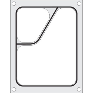 Horeca Parts - Matryca do zgrzewarki - Duni DF10, na tackę dwudzielną colt 227x178
