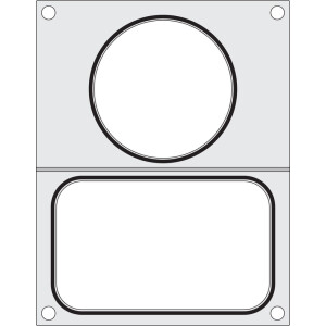 Horeca Parts - Matryca do zgrzewarki - BOKAMA AG02E oraz AG02HD na tackę dwdzielną colt 227x178 mm