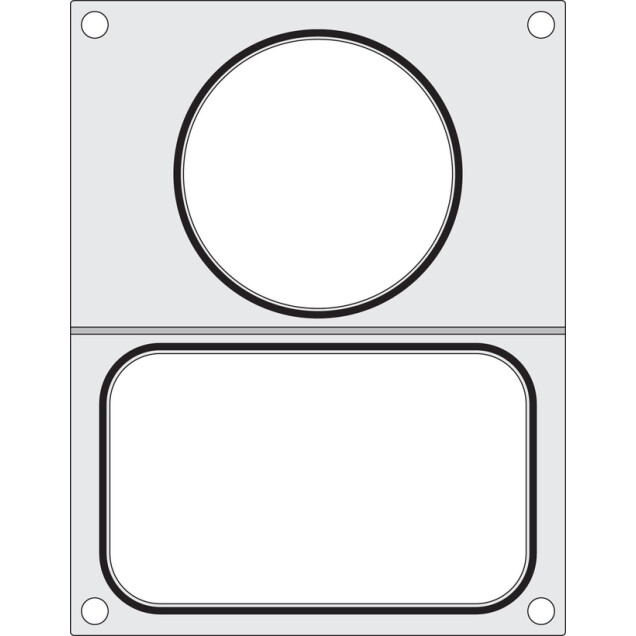 Horeca Parts - Matryca do zgrzewarki - BOKAMA AG02E oraz AG02HD na tackę dwdzielną colt 227x178 mm