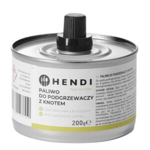 Horeca Parts - Paliwo do podgrzewaczy z knotem w puszce, czas spalania ok. 6 godz., zestaw 24 szt., Hendi