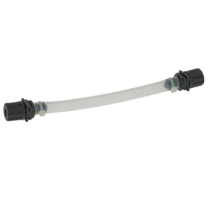Horeca Parts - Jelitko / Wąż dozownika płynu nabłyszczającego wynonane z sylikonu, końcówki węża do rurki ø 4x6 mm z nakrętką pierścieniową - Zmywarki
