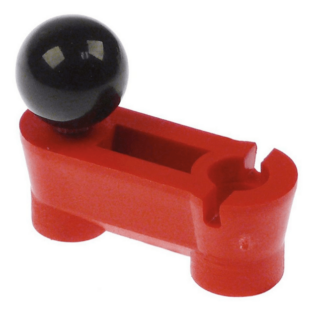 Horeca Parts - Klamra czerwona otwór o 10 mm wys. 20 mm odległość między otworami 32 mm - Wałkownica do ciasta Fimar EQUIP-, FI30, FI40, FIP30, FIP40, FP30, FP40, FPP30 ( 3241843, CO1839, 3503800, S51GN54001 )