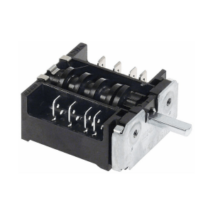 Horeca Parts - Przełącznik 4-pozycyjny 1NO/1CO 0-1-2-3 16A oś o 6x4.6mm dl. osi 19mm - Toster Roller Grill, Ego, Horeca-Select, Makro-Professional, Metro-Professional ( 5048269, 4202400029 )