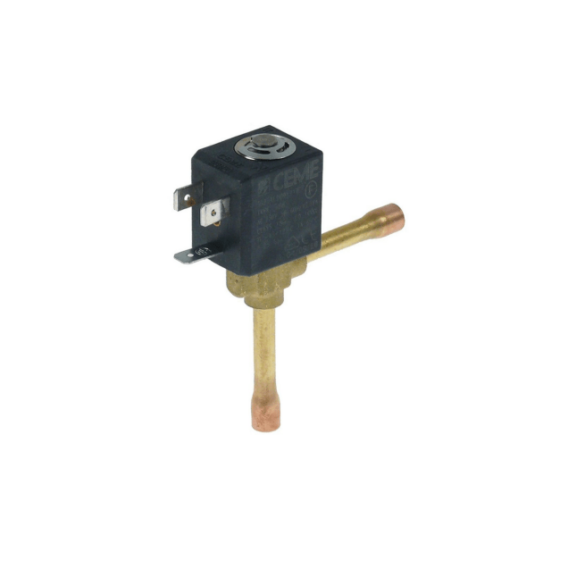 Horeca Parts - Zawór elektromagnetyczny kątowy p max 25bar DN1.5 przyłącze 6mm lutowane - Kostkarka do lodu Eurfrigor (3120911)