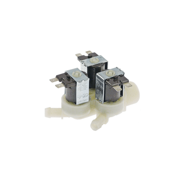 Horeca Parts - Elektrozawór potrójny 220V - Zmywarka Fagor, Retigo, Amatis, Inoxtrend, Lotus, RM Gastro, Universal Part, Whirlpool (12003285, Z611124, C2088, EA12-0056, 00004313, 483286008703)