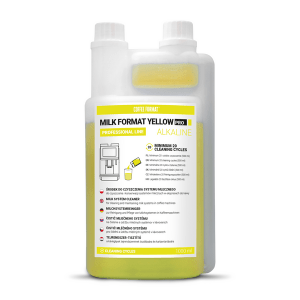 Horeca Parts - Środek / płyn do czyszczenia systemu mlecznego 1000ml uniwersalny (Coffee Format Milk Format Yellow Pro)
