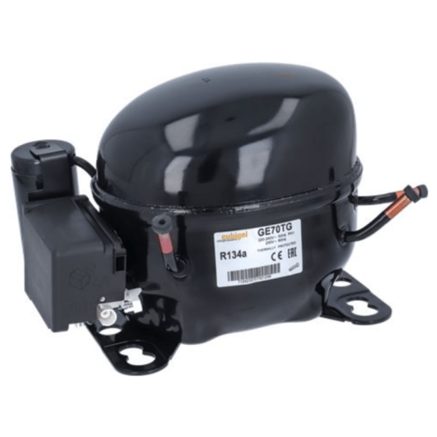 Horeca Parts - Sprężarka/Kompresor Cubigel GE70TG gaz R134 pojemność 7.6cm³ 220-240V 50Hz moc 1/4L HP