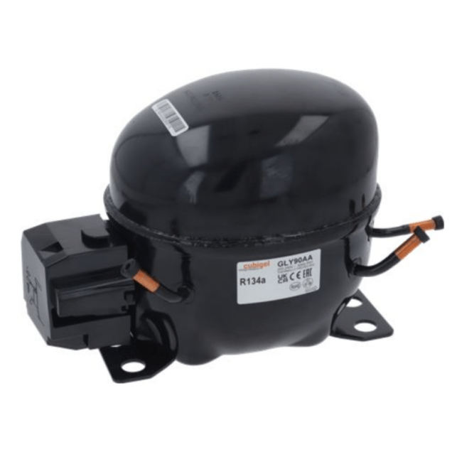 Horeca Parts - Sprężarka/Kompresor Cubigel GLY90AA gaz R134 pojemność 9.09cm³ 220-240V 50Hz moc 1/4HP