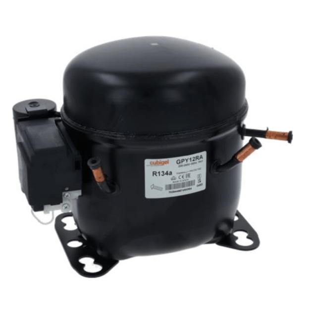 Horeca Parts - Sprężarka/Kompresor Cubigel GPY12RAa gaz R134 pojemność 12.1cm³ 220-240V 50Hz moc 3/8HP