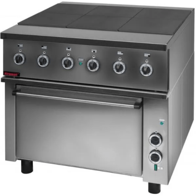 Horeca Parts - Kuchnia elektryczna z piekarnikiem elektrycznym kromet 000.KEZ-6PAA