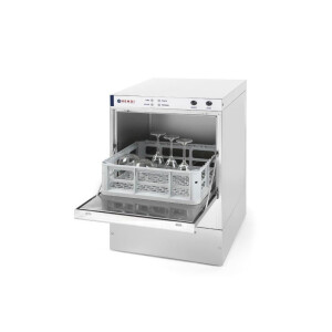 Horeca Parts - Zmywarka do naczyń 40x40, elektroniczna, z dozownikiem detergentu i pompą spustową Hendi 230268 (Alfa 400)