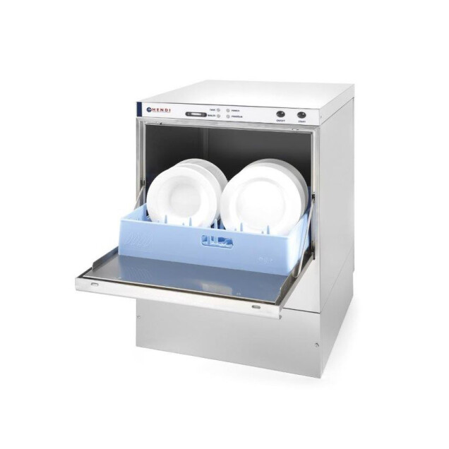 Horeca Parts - Zmywarka do naczyń 50x50, manualna 400V, z dozownikiem detergentu Hendi 233030 (Vergina 50)