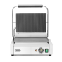 Horeca Parts - Grill kontaktowy Panini, HENDI, góra ryflowana, dół gładki, 230V/2200W, 430x370x(H)210mm