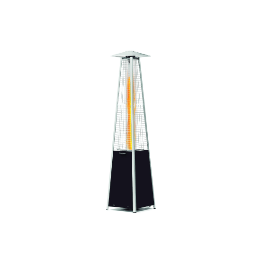 Horeca Parts - Lampa grzewcza gazowa z płomieniem – piramida, HENDI, 11,2kW, 500x500x(H)2220mm