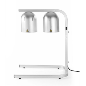 Horeca Parts - Lampa do podgrzewania potraw, podwójna, HENDI, srebrny, 230V/500W, 453x360x(H)790mm