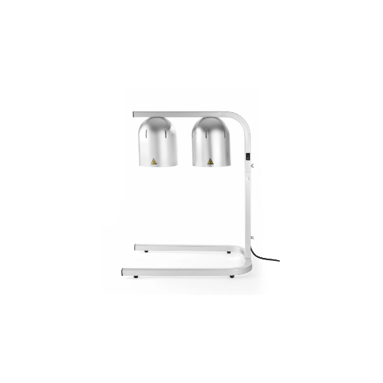 Horeca Parts - Lampa do podgrzewania potraw, podwójna, HENDI, srebrny, 230V/500W, 453x360x(H)790mm