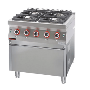 Horeca Parts - Kuchnia gazowa z piekarnikiem gazowym kromet- 900.KG-4PG