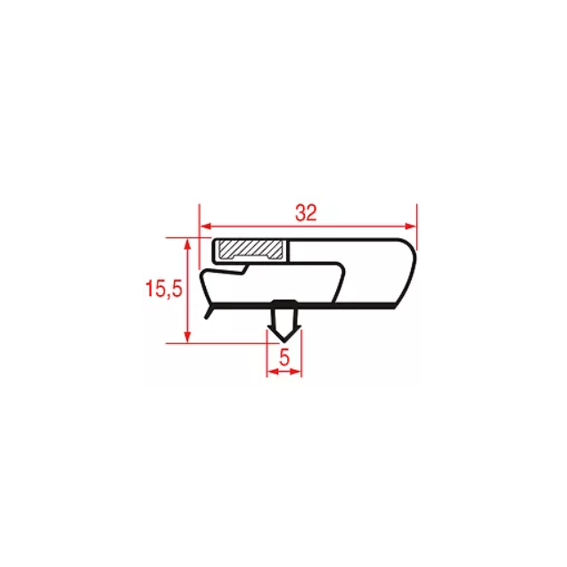 Horeca Parts - EDESA - uszczelka 473x593mm do TP-6-200-30D - Szafa neutralna chłodzona Fagor (5975085)