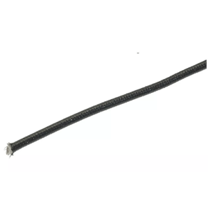 Horeca Parts - Przewód miedziany niklowany w izolacji silikonowej z włóknem szklanym, przekrój 6 mm², długość 10 m, kolor czarny, zakres temperatur -60 do +400°C (sprzedaż dotyczy 10-metrowego odcinka)