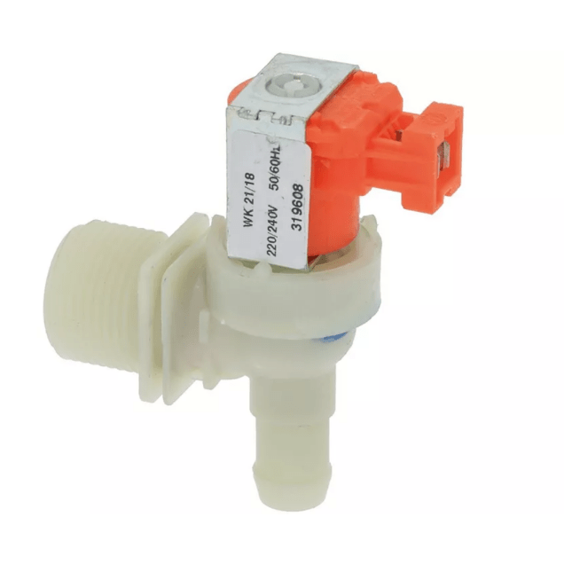 Horeca Parts - Elektrozawór 1-drożny 90°, 220/240V 50/60Hz, max 90°C, wlot 3/4", wylot ø13,5 mm - Zanussi
