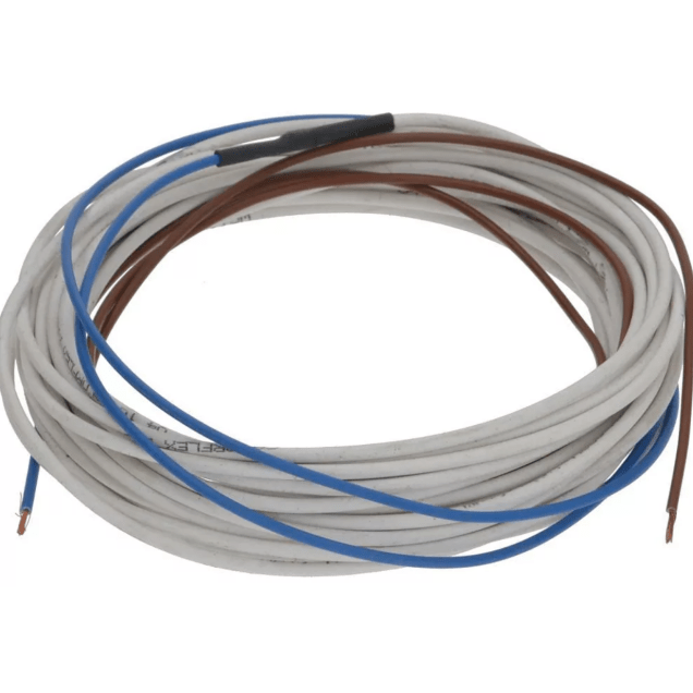 Horeca Parts - Kabel grzewczy 95W 230V, izolacja silikonowa ø 3mm, długość grzewcza 5500mm, przewód zasilający 1000mm - Irca