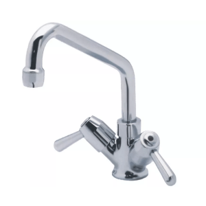 Horeca Parts - Bateria stojąca jednouchwytowa, wylewka ø 18x300 mm, wysokość 230 mm, przyłącze ø 1/2" F, rozstaw montażowy ø 30 mm, przepływ 17 L/min, obrót 1/4