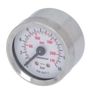Horeca Parts - Manometr pompy ø 41mm zakres ciśnienia 0-16bar złącze M6 do jednostki parzącej - Ekspres do kawy Pavoni