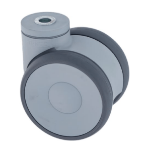 Horeca Parts - Kółko obrotowe z otworem pod śrubę, otwór ø 12 mm, koło ø 100 mm, szer. 20 mm, korpus koła z polipropylenu - Angelo Po
