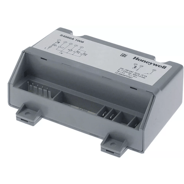 Horeca Parts - Moduł zapłonowy S4560A1008, 1 elektroda, 220–240 V, 50/60 Hz, 10 VA, czas bezpieczeństwa 1,5–3 s - Honeywell