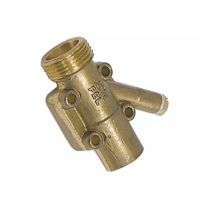 Horeca Parts - Przyłącze gazowe gwint M20x1,5 rura ø 12/10mm do zaworów gazowych z uszczelką i śrubami poziomymi (3348023)