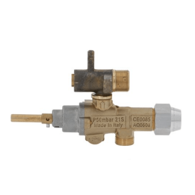 Horeca Parts - Zawór gazowy wlot gazu M15x1 rurka ø 10mm podł. M8x1 dł. osi/wału 31/23mm (3348264)