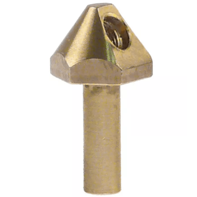 Horeca Parts - Kapturek palnika pilota, mosiężny, 2-drożny, Ø 8,4 mm, gwint M7x0,75 mm, przyłącze elektrody zapłonowej, całkowita długość 42 mm - Zanussi