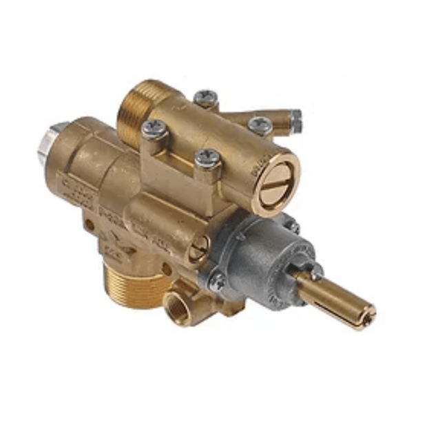 Horeca Parts - Zawór gazowy wej. M28x1,5 wyj. M24x1,5 podł. termopary M9x1 podł. pilota M10x1 - Kocioł warzelny gazowy Giga (5120367)