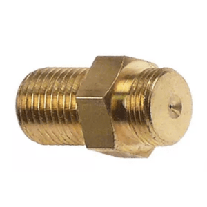 Horeca Parts - Dysza palnika pilota, kod 37, średnica otworu ø 0,37 mm, gwint M10, mosiądz, średnica wewnętrzna ø 7 mm, T1: M10x1, T2: M10x0,75