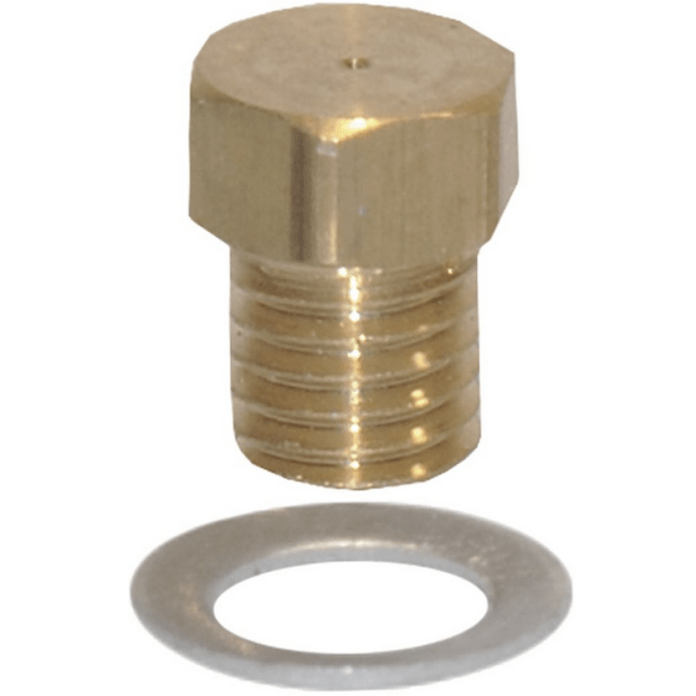 Horeca Parts - Dysza palnika zapłonowego gaz ziemny, kod 40, otwór ø 0,4 mm, gwint M5x0,75, mosiądz, 1 szt.