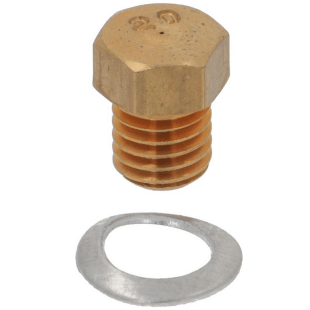 Horeca Parts - Dysza pilota palnika, LPG, kod 20, otwór ø 0,2 mm, gwint M5x0,75, mosiądz, 1 szt., waga 0,004 kg - Capic