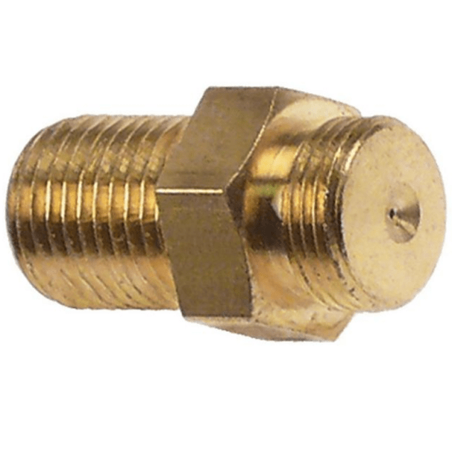 Horeca Parts - Dysza palnika pilota, kod 80, średnica otworu ø 0,8 mm, T1: M10x1, T2: M10x0,75, WS 12, ilość: 1 szt. - Ambach