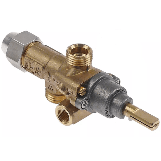 Horeca Parts - Zawór gazowy wlot gazu M16x1.5 rurka ø 10mm wylot gazu M16x1.5 rurka ø 10/8mm - Lincar (3348380)