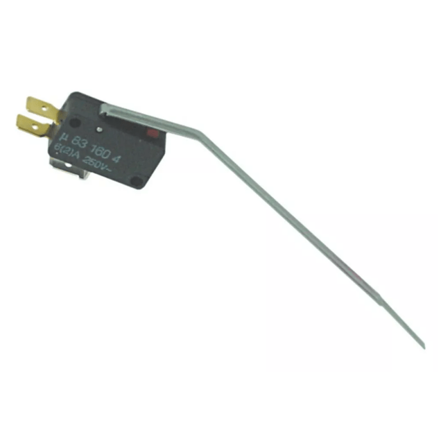 Horeca Parts - Mikrowyłącznik z dźwignią 250V 6A 1CO, złącze męskie Faston 6,3 mm, długość dźwigni 27 mm, do maszyn do lodów - ITV