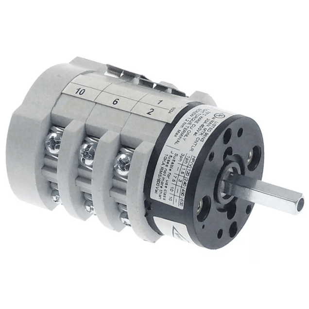 Horeca Parts - Przełącznik obrotowy krzywkowy 3 pozycyjny 0-1-2 6-biegunowy 400V 20A 5x5mm - Ekspres do kawy Brasilia, Fiamma (1057038)