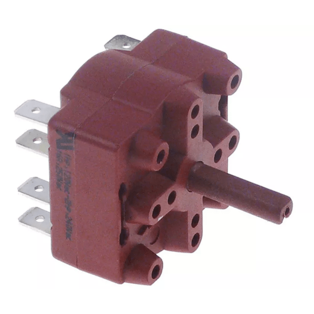 Horeca Parts - Przełącznik obrotowy krzywkowy 4 pozycyjny 0-1-2-3 4-biegunowy 400V 16A 6x4,6mm