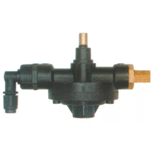 Horeca Parts - Pompa dozująca typ 2001 do nabłyszczacza, wlot 4×6 mm, przyłącze ciśnieniowe M12×1, wylot M10×1, zawór PTFE, sprężyna 1,2 mm, kod VNR/U2, waga 0,175 kg - Germac