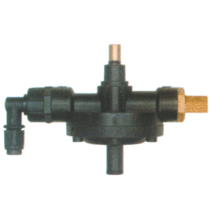 Horeca Parts - Pompa dozująca typ 2001 do nabłyszczacza, wlot 4×6 mm, przyłącze ciśnieniowe 11 mm, wylot M10×1, kula SS, sprężyna 1 mm, kod VNR/A3 - Germac