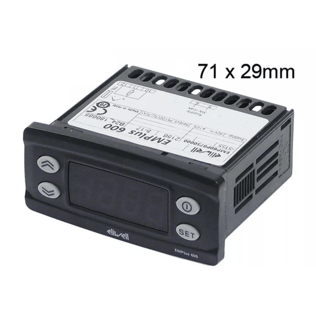 Horeca Parts - Termometr Eliwell typ Emplus 600 wymiary montażowe 71x29mm napięcie 230V AC (5110605)