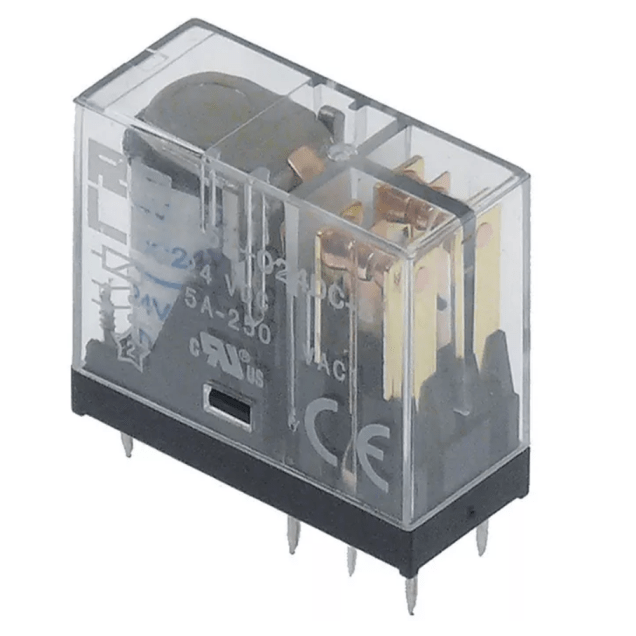 Horeca Parts - Przekaźnik drukowy 24VDC, 2CO, złącza pinowe, raster 5 mm, 250V 5A, 95.65/95.75 -  Italiana Relè